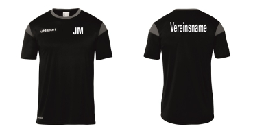 Spielgemeinschaft Squad27 Trainingsshirt, schwarz-grau inkl. Druck